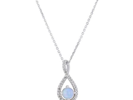 Silver Limitless Opal & Diamond Necklace Online