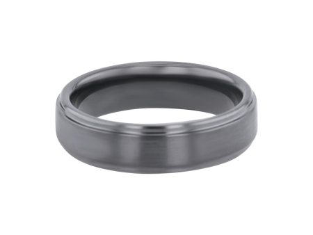 Ajax Black Ceramic Wedding Ring - 6mm Online Hot Sale