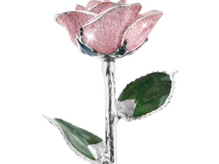 Frosted Lilac Platinum Dipped Rose Online Hot Sale