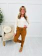 Judy Blue Comfortable in Camel Joggers in Reg Curvy Fashion