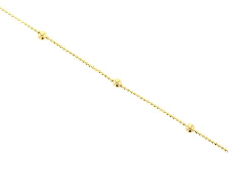 Beaded Chain Gold Anklet Online now