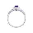 Silver Sweet Treat Amethyst & Diamond Ring For Discount