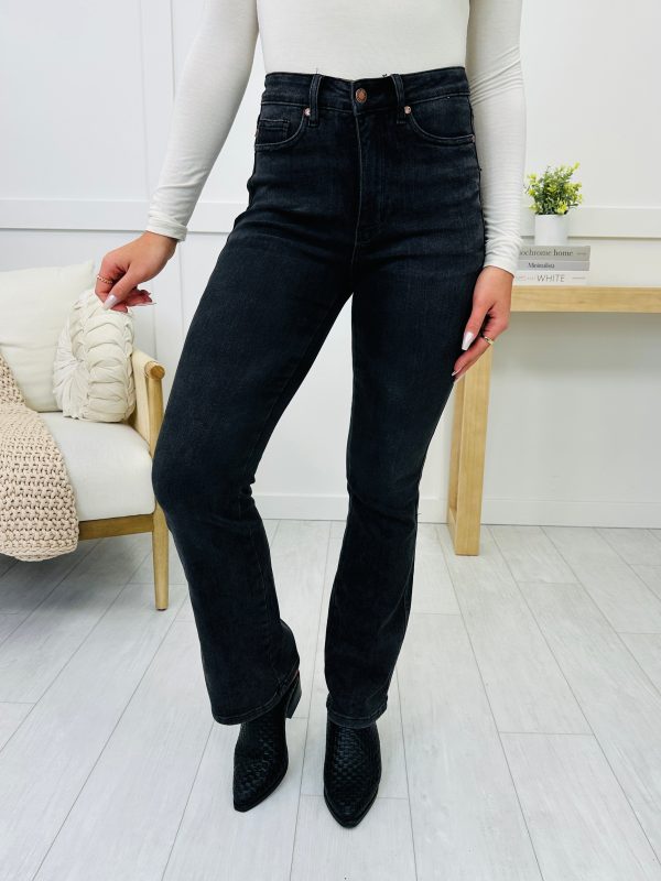 Judy Blue Effortless Edge Tummy Control Bootcut Jeans- Multiple Inseams- in Reg Curvy Online