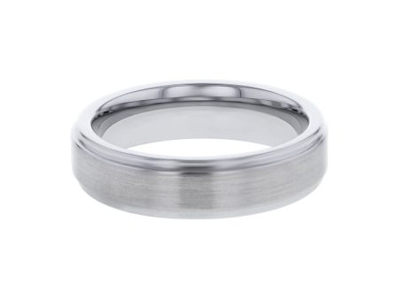 Dale Tungsten Step Edge Wedding Ring - 6mm Fashion