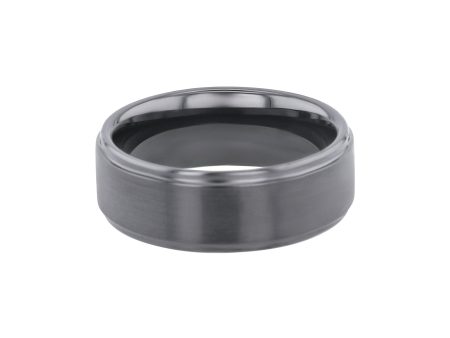 Ajax Black Ceramic Wedding Ring - 8mm For Discount