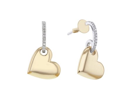 Paramour Heart Diamond Earrings Cheap