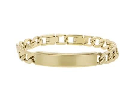 Stainless Steel ID Figaro Link Bracelet Sale