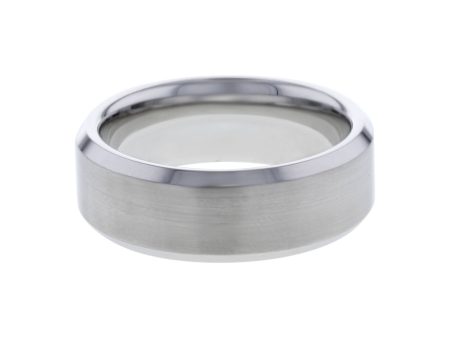 Merrick Serinium Beveled Wedding Ring - 8mm Online now