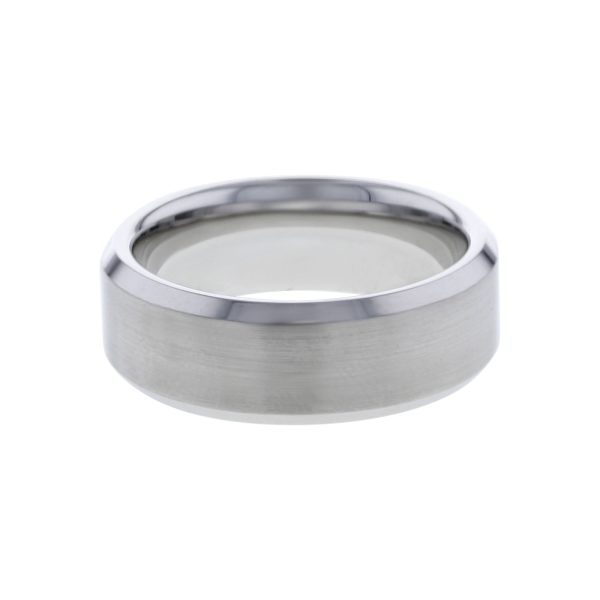 Merrick Serinium Beveled Wedding Ring - 8mm Online now