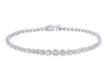 Miracle Diamond Tennis Bracelet 2ct For Discount