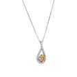 Silver Limitless Citrine & Diamond Necklace Sale