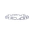 Deluxe Link Diamond Tennis Bracelet Online now