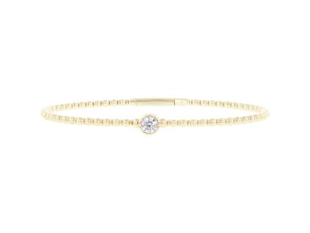 Bastet Bezel Diamond Bangle Bracelet Discount