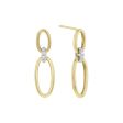 Oriana Oval Link Diamond Drop Earrings Online Hot Sale