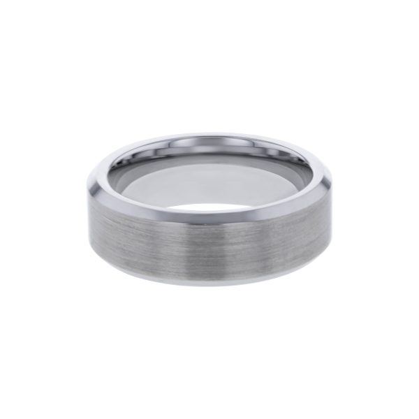 Calvin Tungsten Beveled Wedding Ring - 8mm Online now