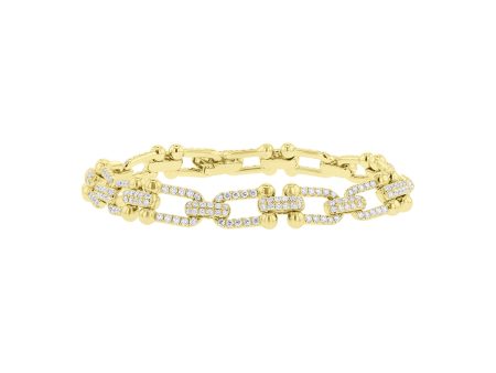 Deluxe Link Diamond Tennis Bracelet Online now