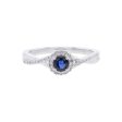 Silver Sweet Treat Sapphire & Diamond Ring Online Sale