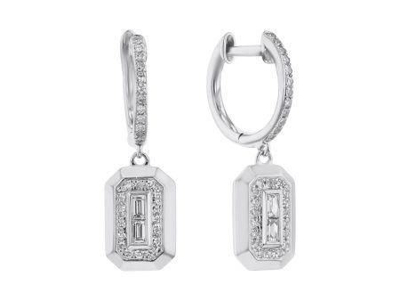 Deco Diamond Drop Earrings Supply