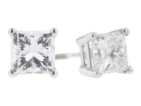 Grande Princess Diamond Stud Earrings 3ct - G H SI3 Online now