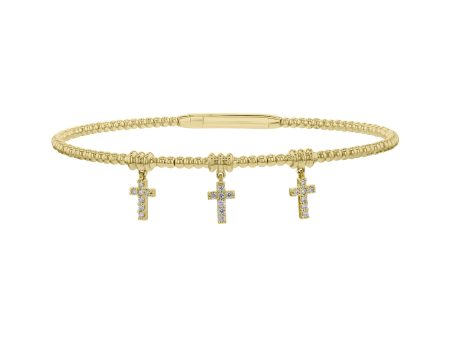 Blessed Trinity Cross Diamond Bangle Supply