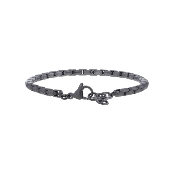 Benicio Stainless Steel Box Chain Bracelet Online now