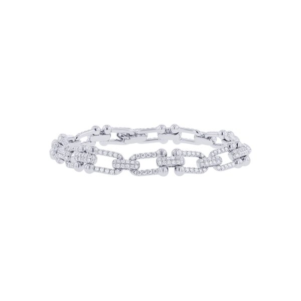 Deluxe Link Diamond Tennis Bracelet Online now