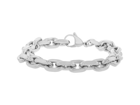 Neptune Stainless Steel Anchor Link Chain Bracelet Fashion