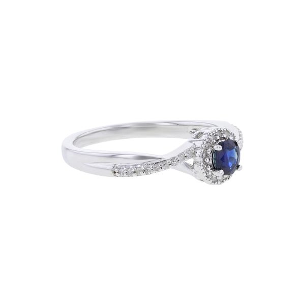 Silver Sweet Treat Sapphire & Diamond Ring Online Sale