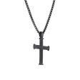 Silas Stainless Steel Chevron Cross Necklace Online Hot Sale