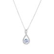 Silver Limitless Aquamarine & Diamond Necklace Discount