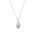 Silver Limitless Aquamarine & Diamond Necklace Discount