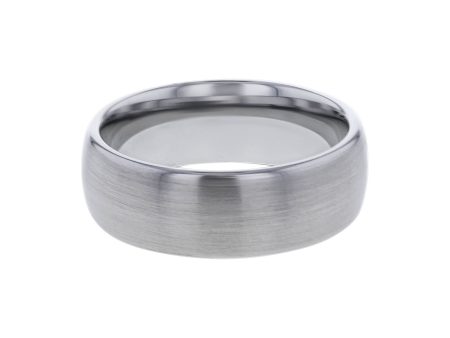 Heath Tungsten Domed Wedding Ring - 8mm Online now