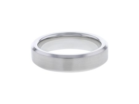 Merrick Serinium Beveled Wedding Ring - 6mm Online now