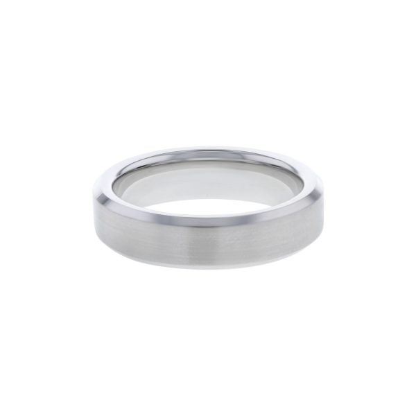 Merrick Serinium Beveled Wedding Ring - 6mm Online now