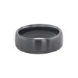 Phoenix Black Ceramic Domed Wedding Ring - 8mm Hot on Sale