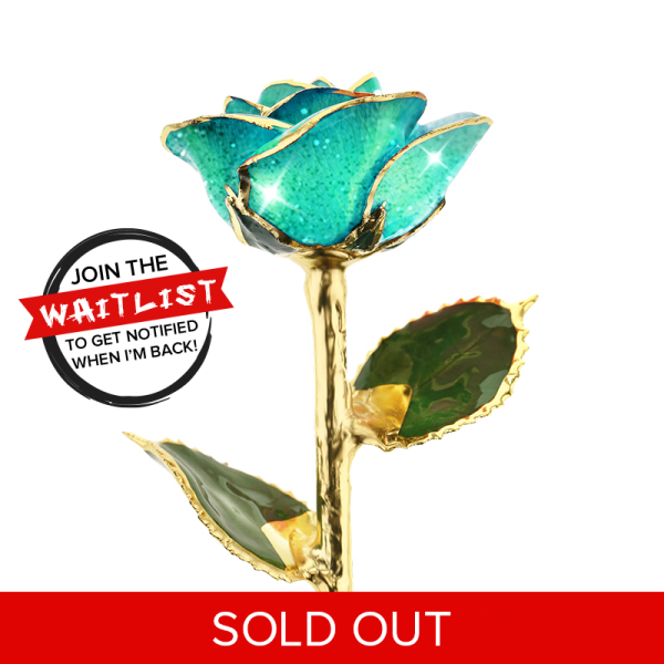 Hello Bluetiful 24kt Gold Dipped Rose Online Sale