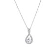 Silver Limitless White Topaz & Diamond Necklace Cheap