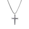 Silas Stainless Steel Chevron Cross Necklace Online Hot Sale