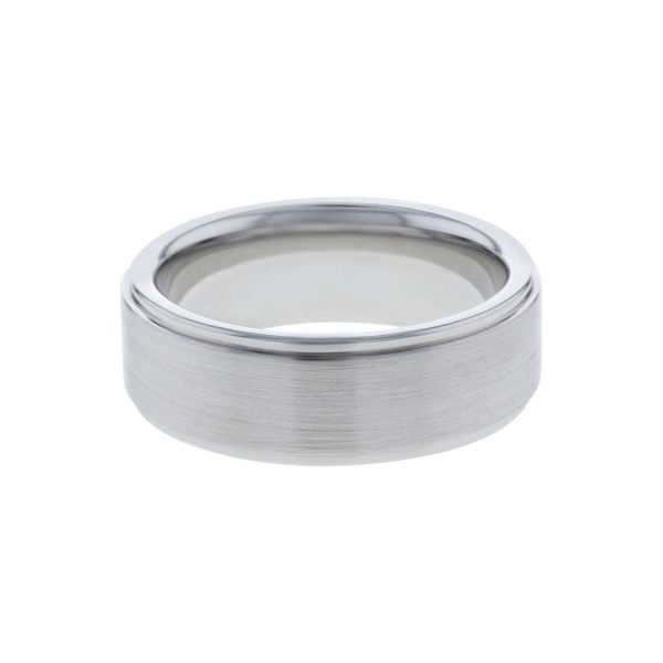 Caspian Serinium Grooved Wedding Ring - 8mm Discount