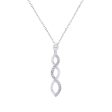 Silver Infinity Diamond Necklace For Cheap