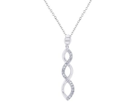 Silver Infinity Diamond Necklace For Cheap