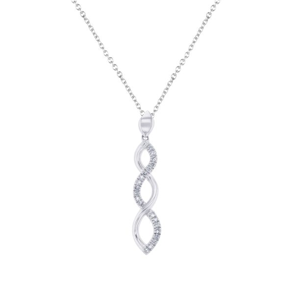 Silver Infinity Diamond Necklace For Cheap