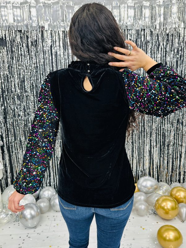 REG CURVY Starlight Sequin Top Discount