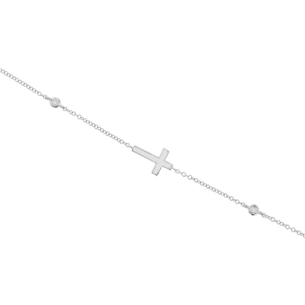 Grace Bezel Station Diamond Bracelet on Sale