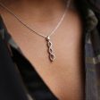 Silver Infinity Diamond Necklace For Cheap