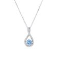 Silver Limitless Blue Topaz & Diamond Necklace Online now