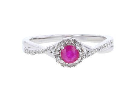 Silver Sweet Treat Ruby & Diamond Ring Supply