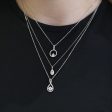 Silver Limitless White Topaz & Diamond Necklace Cheap