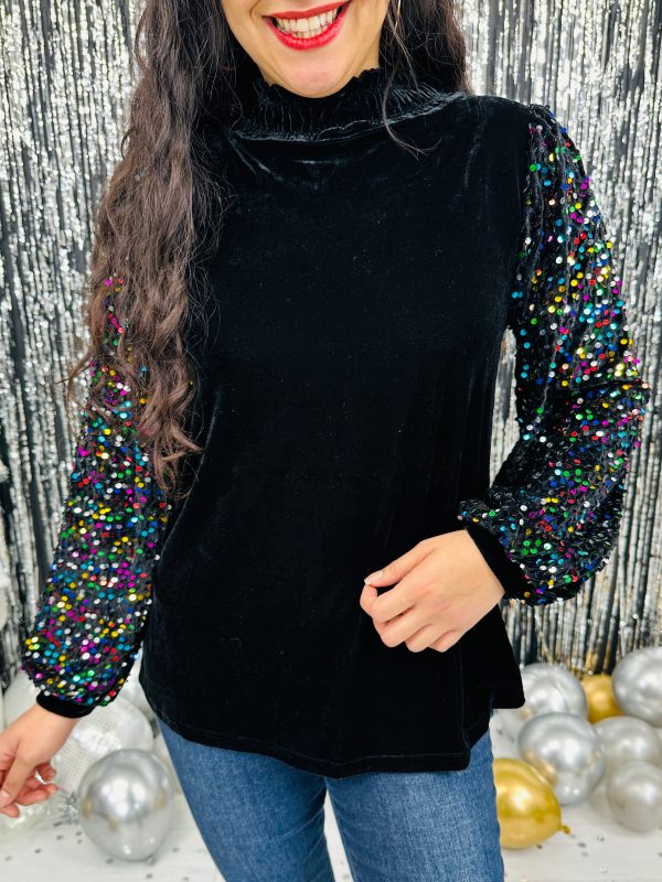 REG CURVY Starlight Sequin Top Discount