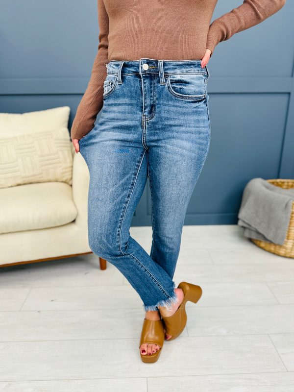 MOCO Exclusive Come Out On Top Cropped Bootcut Jeans in Reg Curvy For Sale